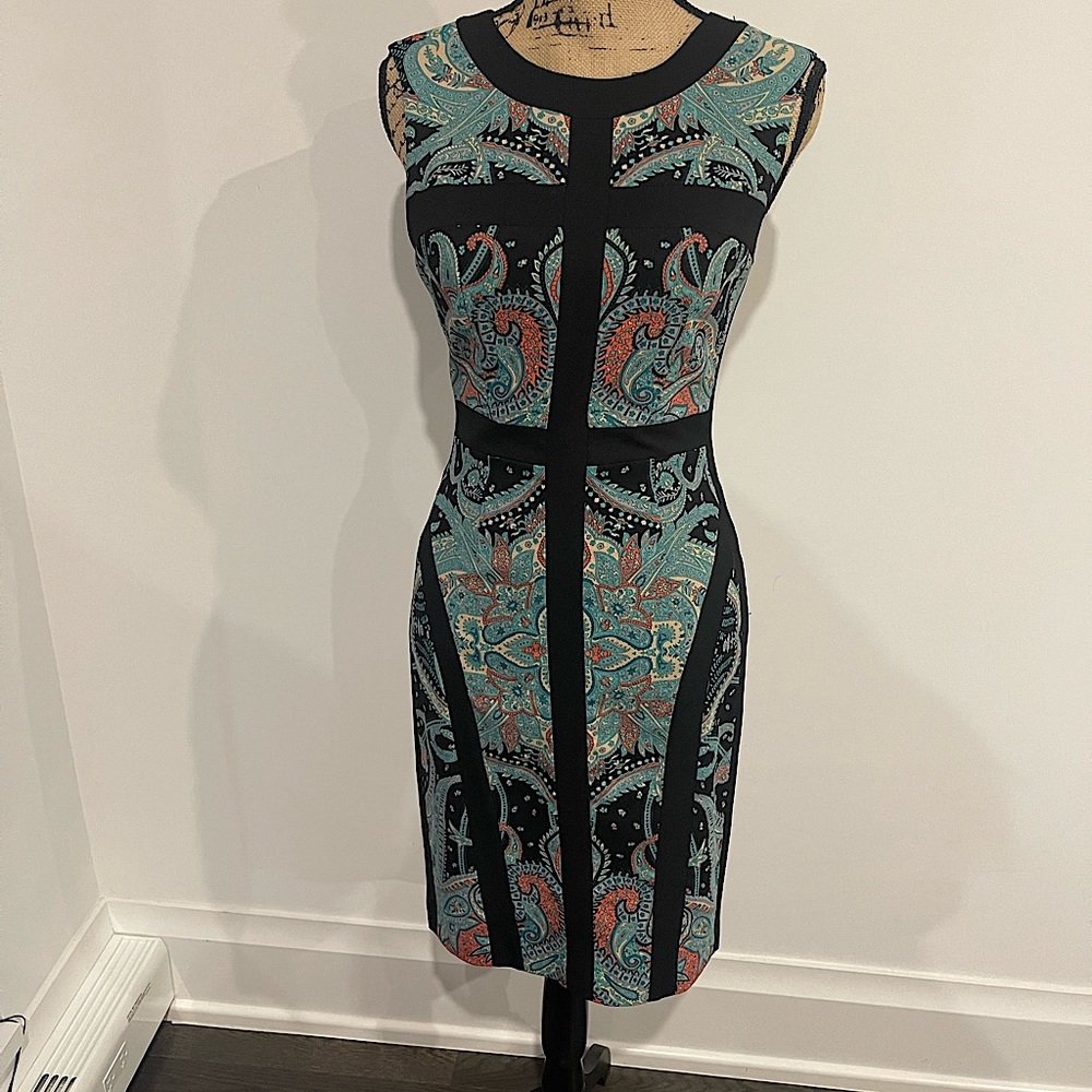 BCBG MaxAzria midi print dress Size 04